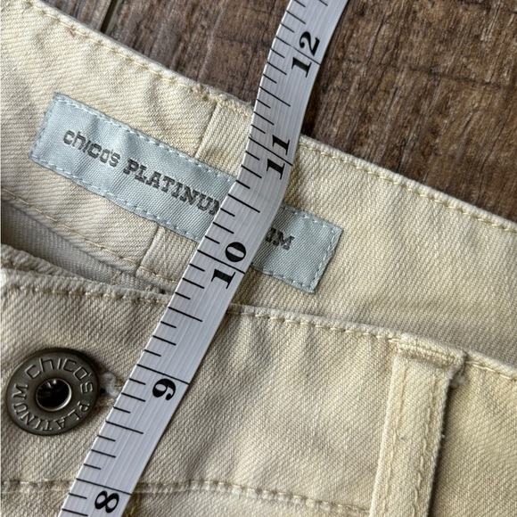Chico's Platinum Denim Kahki Color Women's Size 0.5 Regular - Picture 6 of 11